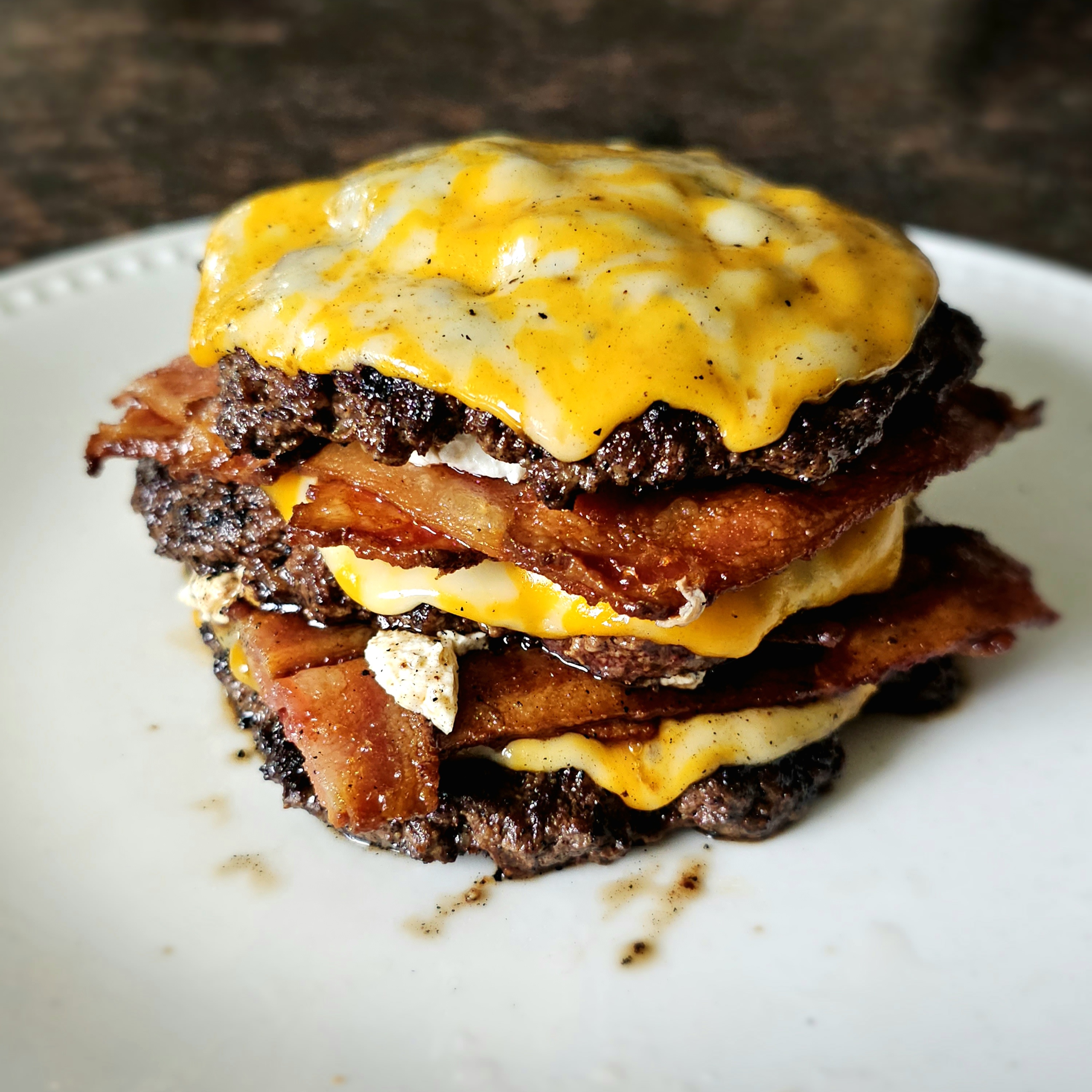 Wagyu Triple Smash Goat Cheese Bacon Weave Cheeseburger The Inner Carnivore